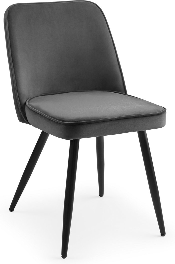 The Range | Julian Bowen Set Of 2 Burgess Dining Chairs - Grey - Grey Julian Bowen Set Of 2 Burgess Dining Chairs - Grey - Grey