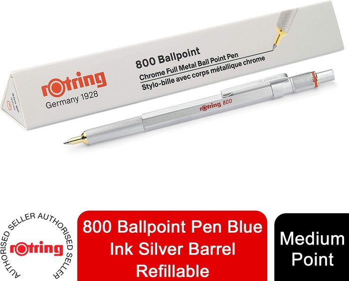 The Range | Rotring Rotring 800 Mechanical Pencil or Point Ballpoint Pen - Silver / Ballpoint Pen Medium Point Rotring Rotring 800 Mechanical Pencil or Point Ballpoint Pen - Silver / Ballpoint Pen Medium Point
