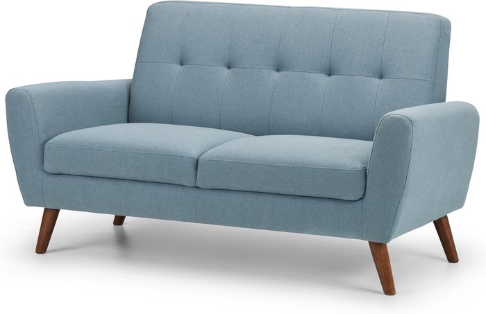 The Range | Julian Bowen Monza 2 Seater Sofa - Blue Julian Bowen Monza 2 Seater Sofa - Blue