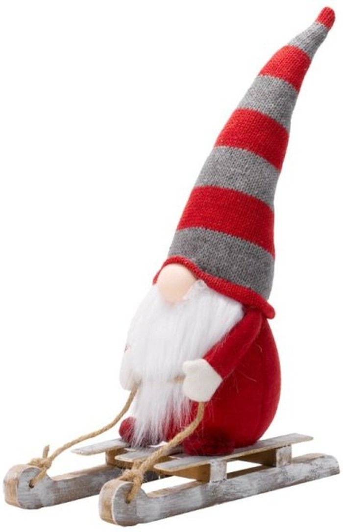 The Range | Marco Paul Nordic Santa Gonk on a Sleigh Decoration - Red Marco Paul Nordic Santa Gonk on a Sleigh Decoration - Red