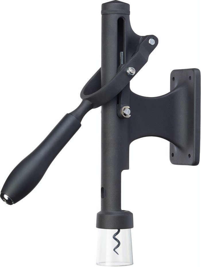 The Range | BarCraft BarCraft Deluxe Wall-Mounted Stainless Steel Lever-Action Wine Bottle Opener - Black BarCraft BarCraft Deluxe Wall-Mounted Stainless Steel Lever-Action Wine Bottle Opener - Black