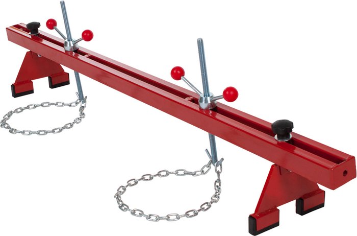 The Range | TECTAKE Engine Hoist Support Bar Partially Assembled, Up To 500Kg - Red TECTAKE Engine Hoist Support Bar Partially Assembled, Up To 500Kg - Red