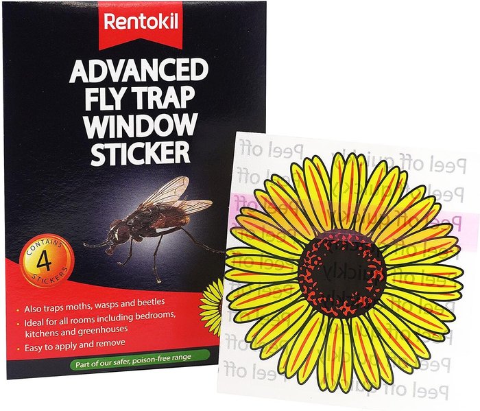 The Range | Rentokil Rentokil Advanced Window Fly Traps Pack of 4 Rentokil Rentokil Advanced Window Fly Traps Pack of 4