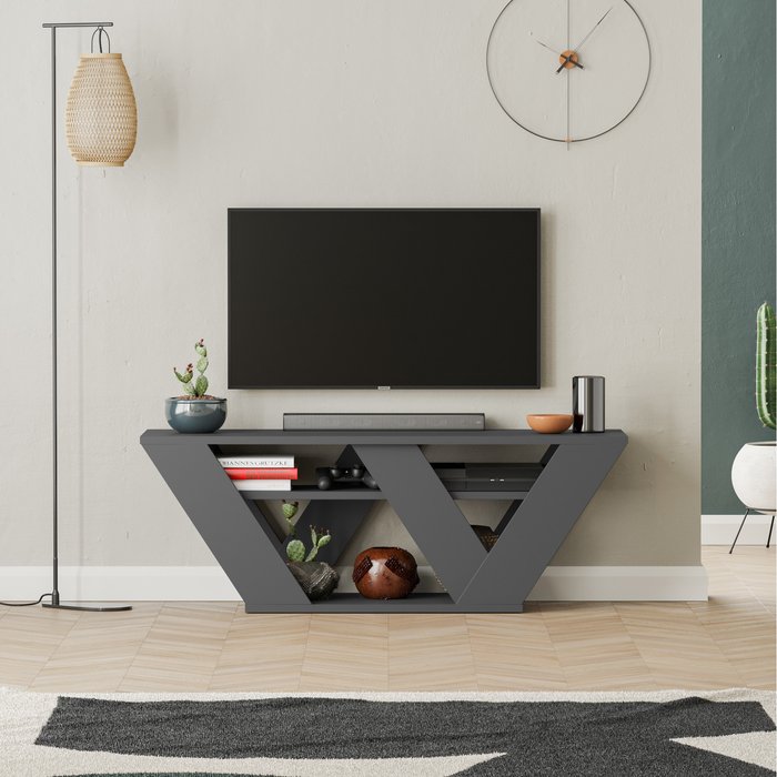 The Range | Decortie Pipralla TV Stand - Anthracite Grey Decortie Pipralla TV Stand - Anthracite Grey