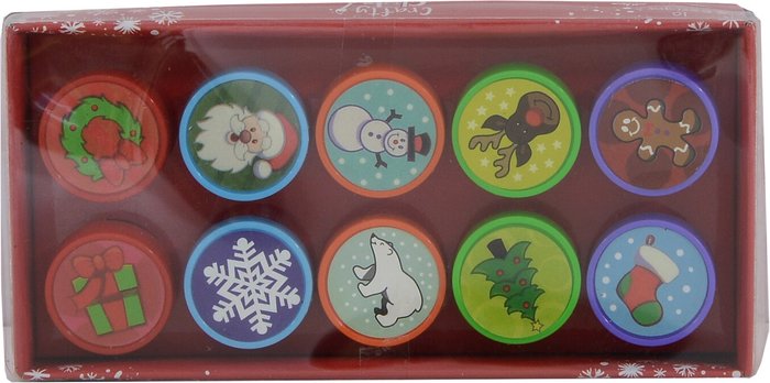 The Range | Crafty Club Pack of 10 Crafty Club Christmas Stamp Set Crafty Club Pack of 10 Crafty Club Christmas Stamp Set