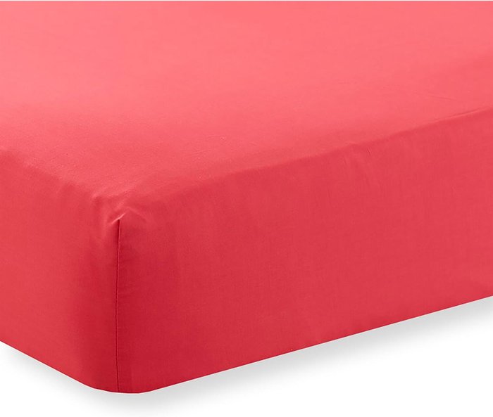 The Range | HomeSpace Direct Extra Deep Percale Fitted Sheet - Red HomeSpace Direct Extra Deep Percale Fitted Sheet - Red