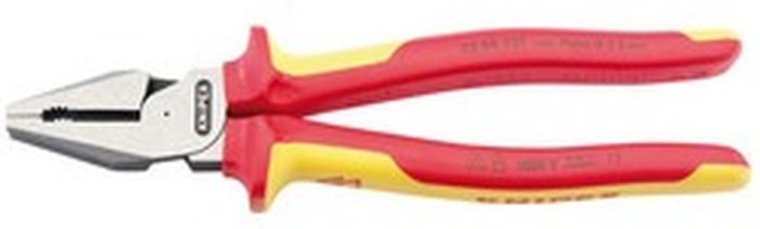 The Range | Knipex Knipex VDE Fully Insulated High Leverage Combination Pliers (225mm) - Red Knipex Knipex VDE Fully Insulated High Leverage Combination Pliers (225mm) - Red