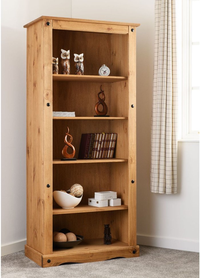 The Range | Seconique Corona Bookcase - Pine / 182cm Seconique Corona Bookcase - Pine / 182cm