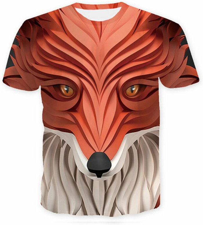 The Range | Fox Printed T-Shirt - Orange / L Fox Printed T-Shirt - Orange / L