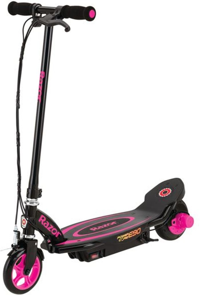 The Range | Razor RAZOR Power Coreu0026tradeE90 Glow Electric Scooter - Black & Pink Razor RAZOR Power Coreu0026tradeE90 Glow Electric Scooter - Black & Pink
