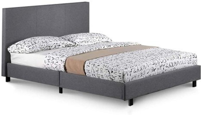 The Range | Humza Amani Prado Fabric Bed Fram(4FT6 Double) - GREY Humza Amani Prado Fabric Bed Fram(4FT6 Double) - GREY