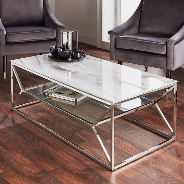 The Range | Native Home & Lifestyle Marble Glass Coffee Table Native Home & Lifestyle Marble Glass Coffee Table