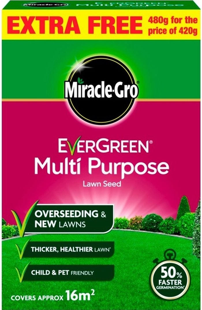 The Range | Miracle-Gro Miracle-Gro Evergreen Multi Purpose Lawn Seed - Neutral Miracle-Gro Miracle-Gro Evergreen Multi Purpose Lawn Seed - Neutral