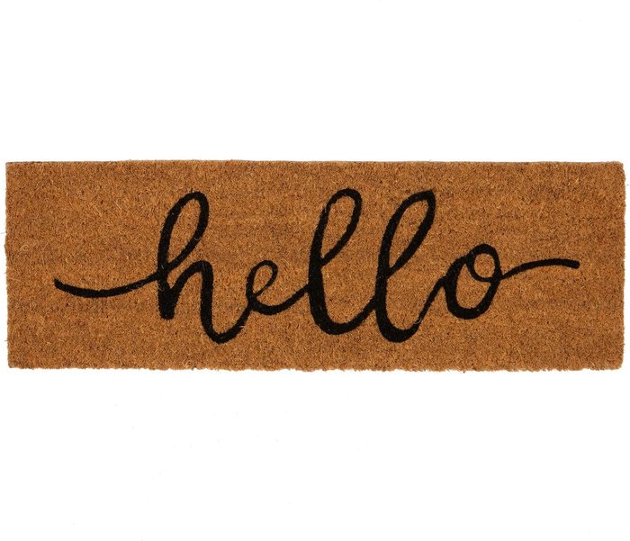 The Range | Nicola Spring 60x20cm Coir Step Mat - Brown Nicola Spring 60x20cm Coir Step Mat - Brown