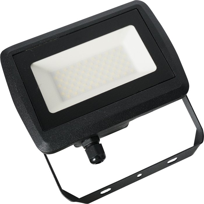 The Range | ValueLights LED 50w IP65 Black Outdoor Garden Flood Wall Light In Cool White - Black ValueLights LED 50w IP65 Black Outdoor Garden Flood Wall Light In Cool White - Black