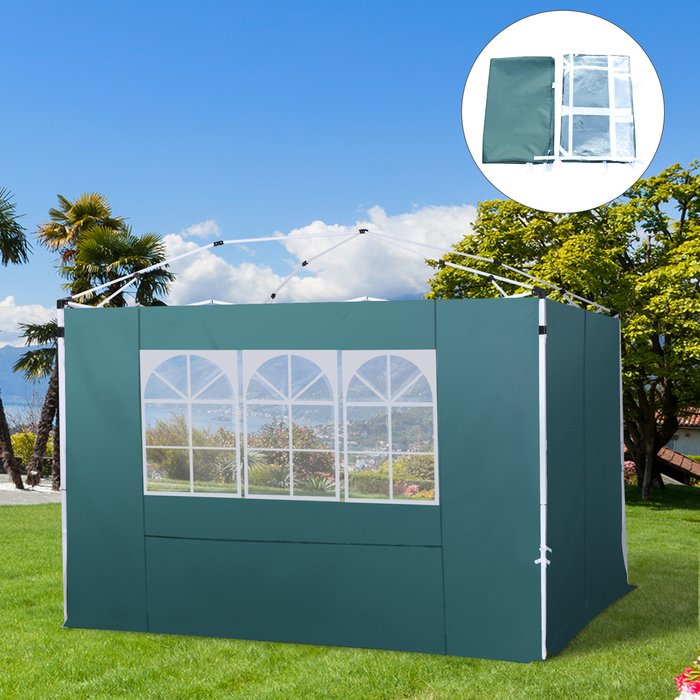 The Range | Outsunny Outsunny Gazebo Replacement Exchangeable Side Wall Panels W/ Window Green Outsunny Outsunny Gazebo Replacement Exchangeable Side Wall Panels W/ Window Green