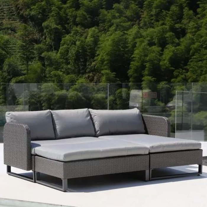 The Range | Better Garden Better Garden Lavendar Natural Wicker Day Bed Better Garden Better Garden Lavendar Natural Wicker Day Bed