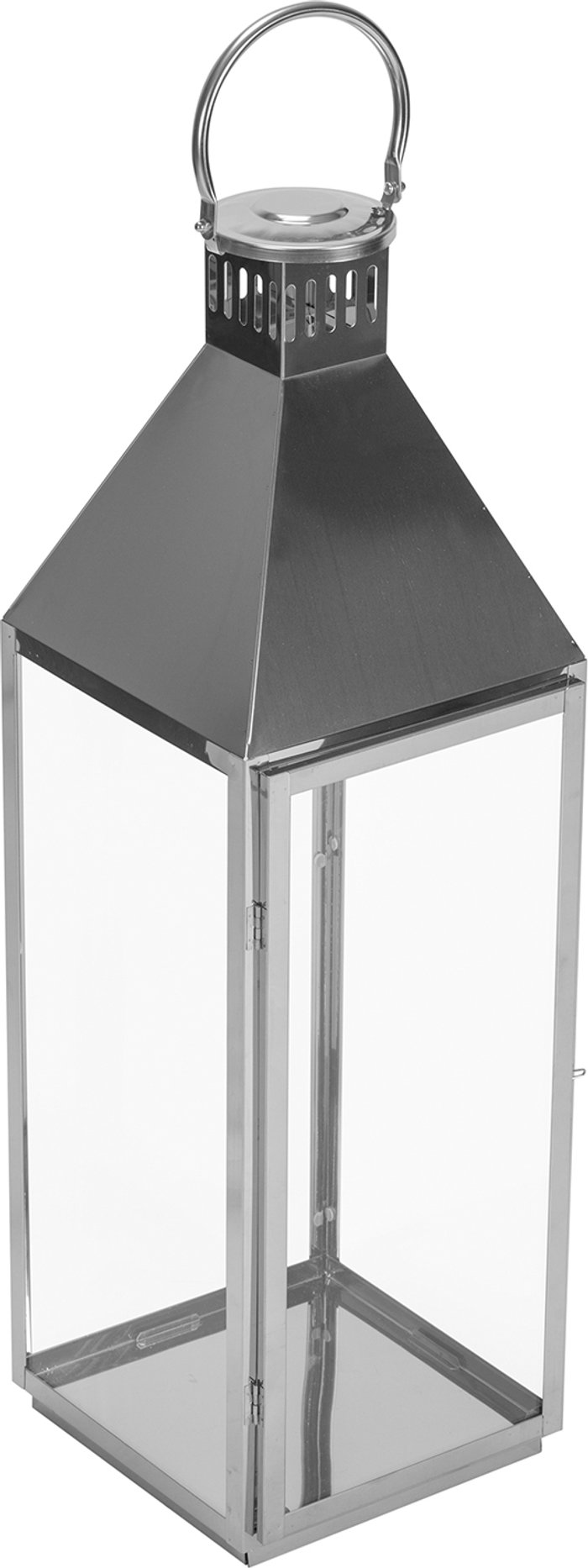 The Range | Jonas & James Stainless Steel Floor Standing Lantern - Silver Jonas & James Stainless Steel Floor Standing Lantern - Silver