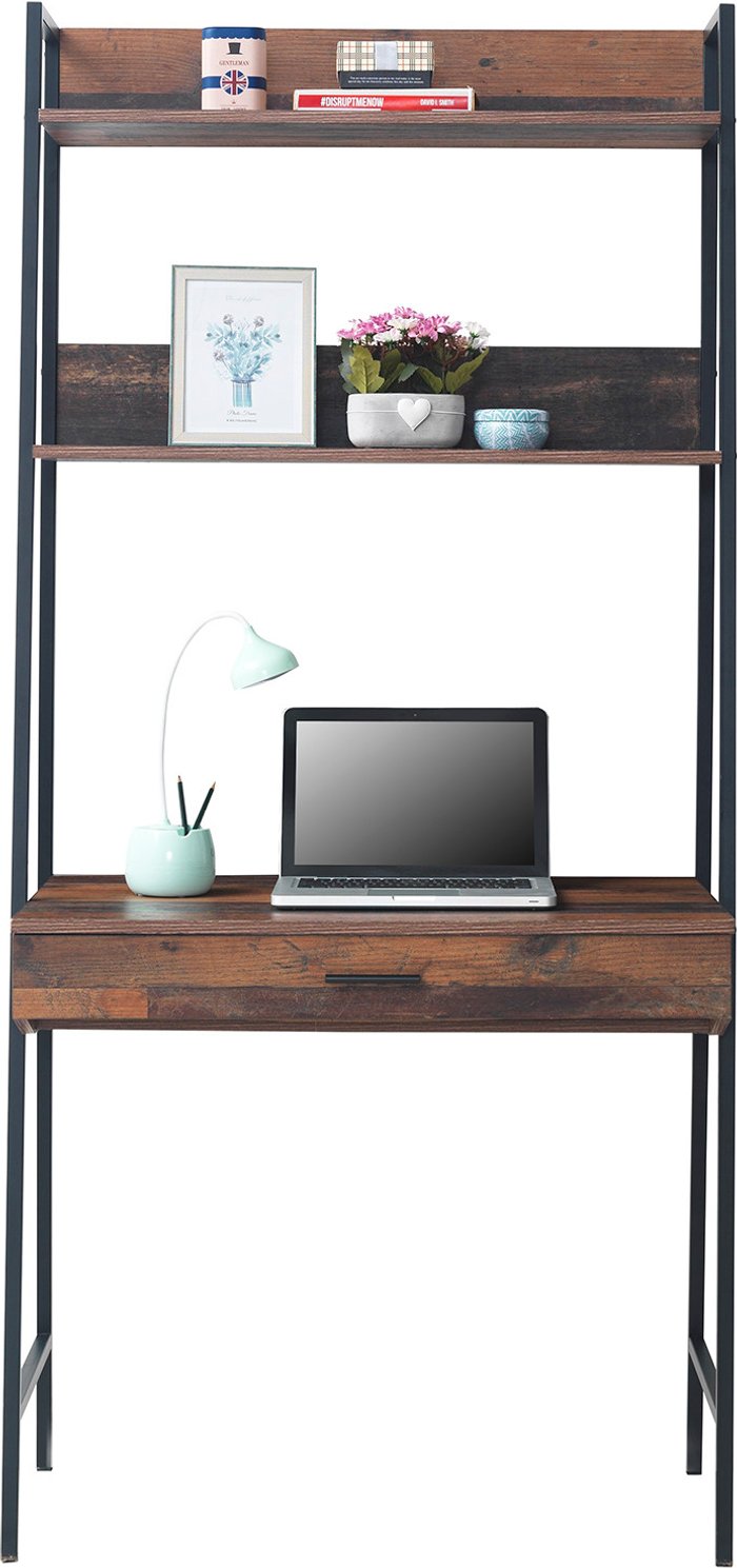 The Range | Abbey 3 Tier Rustic Ladder Desk And Shelving Unit Abbey 3 Tier Rustic Ladder Desk And Shelving Unit