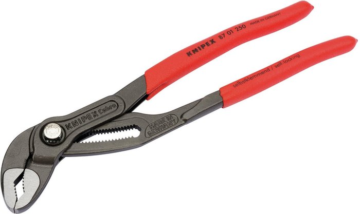 The Range | Knipex 250mm Cobra Waterpump Pliers - red Knipex 250mm Cobra Waterpump Pliers - red