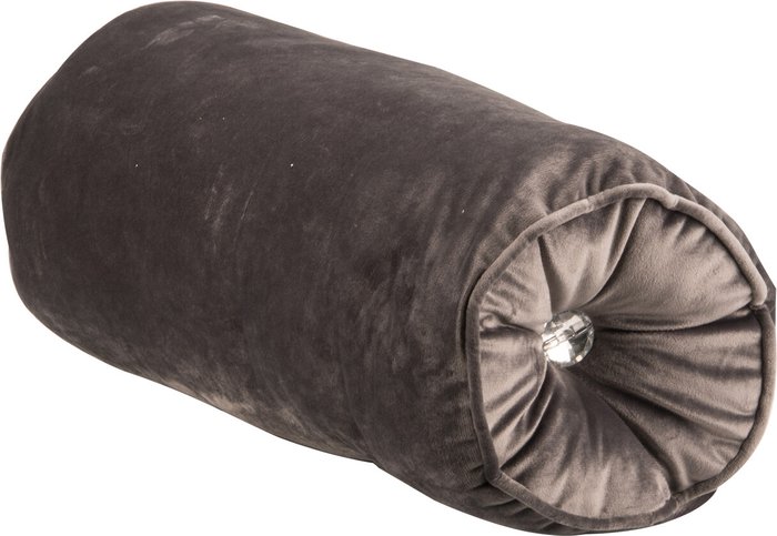 The Range | Divante Ariana Gem Bolster Cushion - Charcoal Divante Ariana Gem Bolster Cushion - Charcoal