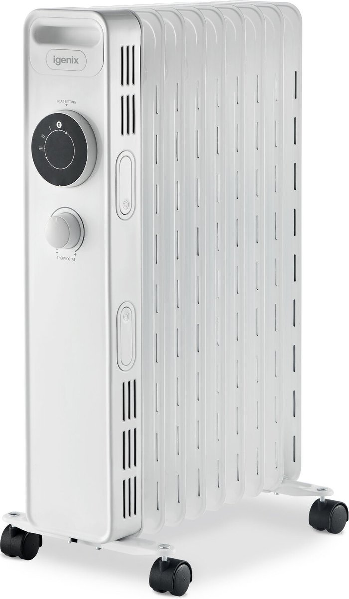 The Range | Igenix IGENIX IG2620 Portable Oil-Filled Radiator - White Igenix IGENIX IG2620 Portable Oil-Filled Radiator - White