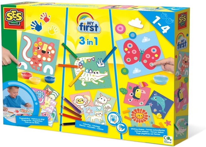 The Range | SES CREATIVE Children's My First 3-in-1 Fingerpainting Set - Black SES CREATIVE Children's My First 3-in-1 Fingerpainting Set - Black
