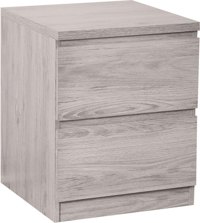 The Range | Julian Bowen Jupiter 2 Drawer Bedside - Grey Julian Bowen Jupiter 2 Drawer Bedside - Grey