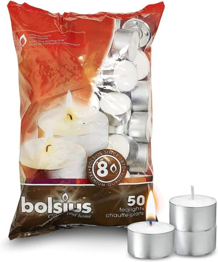 The Range | Garden Greatness Bolsius Bag 50 Tealights 8 Hour Burn Time - White Garden Greatness Bolsius Bag 50 Tealights 8 Hour Burn Time - White
