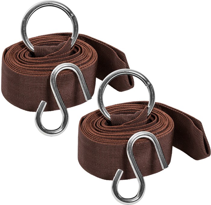 The Range | TECTAKE Tectake Universal 320cm Mounting Strap Set To Attach Hammocks To Trees Brown TECTAKE Tectake Universal 320cm Mounting Strap Set To Attach Hammocks To Trees Brown