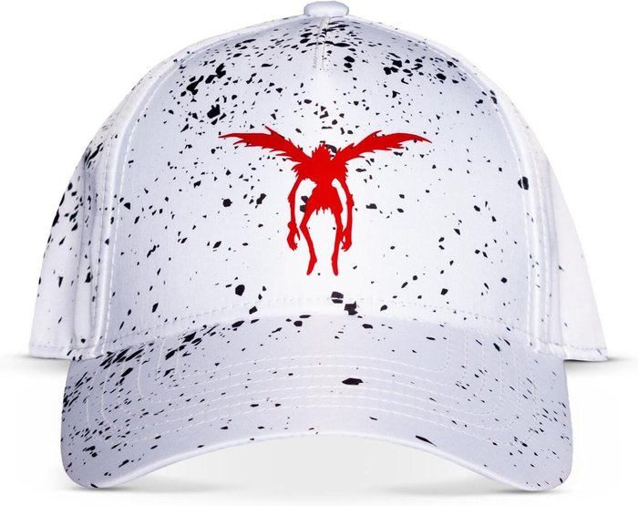 The Range | DEATH NOTE DEATH NOTE Ryuk Splash Adjustable Cap - White and Black DEATH NOTE DEATH NOTE Ryuk Splash Adjustable Cap - White and Black