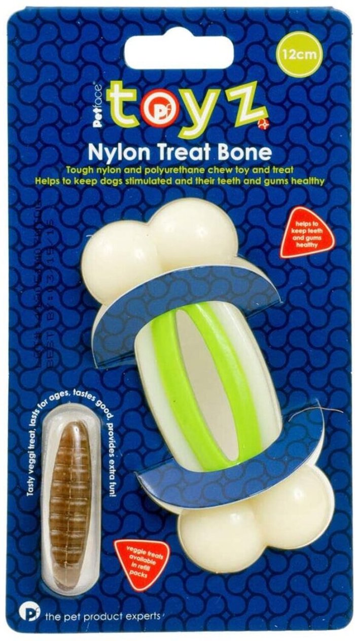 The Range | Petface Petface Nylon Treat Bone 15CM - Mxed Petface Petface Nylon Treat Bone 15CM - Mxed
