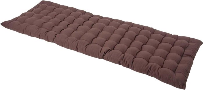 The Range | Homescapes Solid Garden Bench Pad Cushion - Chocolate / 143cm Homescapes Solid Garden Bench Pad Cushion - Chocolate / 143cm