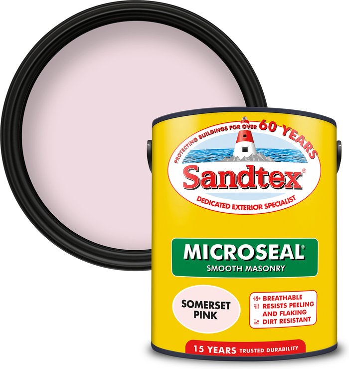 The Range | Sandtex Sandtex Smooth Masonry Paint - Somerset Pink / 5l Sandtex Sandtex Smooth Masonry Paint - Somerset Pink / 5l