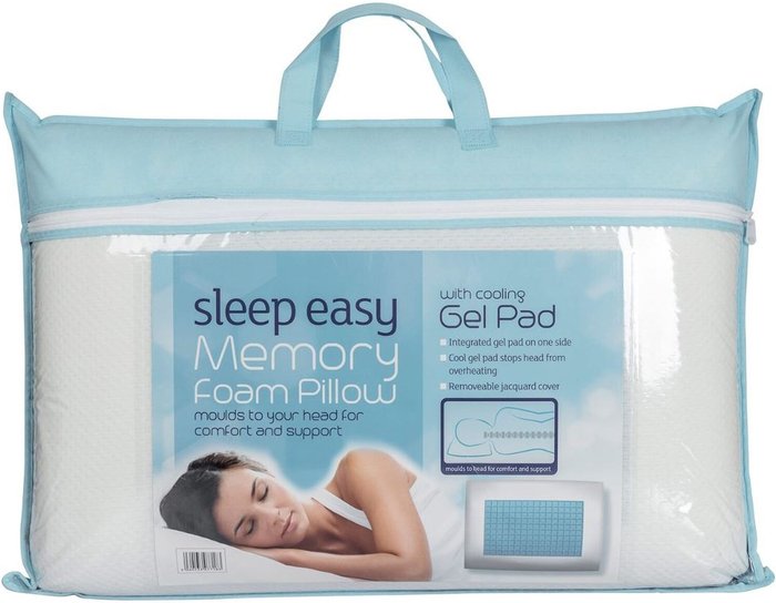 The Range | Homescapes Homescapes Memory Foam Pillow with Cool Gel Pad - White Homescapes Homescapes Memory Foam Pillow with Cool Gel Pad - White