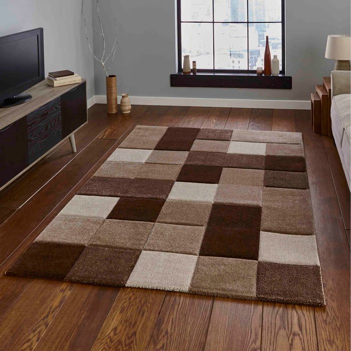 The Range | Dunelm Brooklyn 646 Rug Brown Dunelm Brooklyn 646 Rug Brown