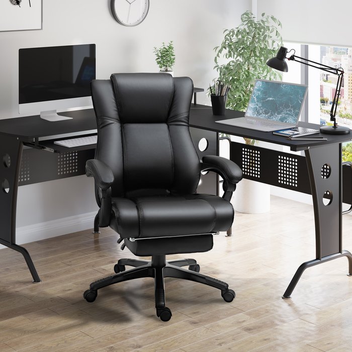 The Range | Vinsetto Vinsetto Executive Home Office Chair High Back Recliner With Foot Rest Black Vinsetto Vinsetto Executive Home Office Chair High Back Recliner With Foot Rest Black