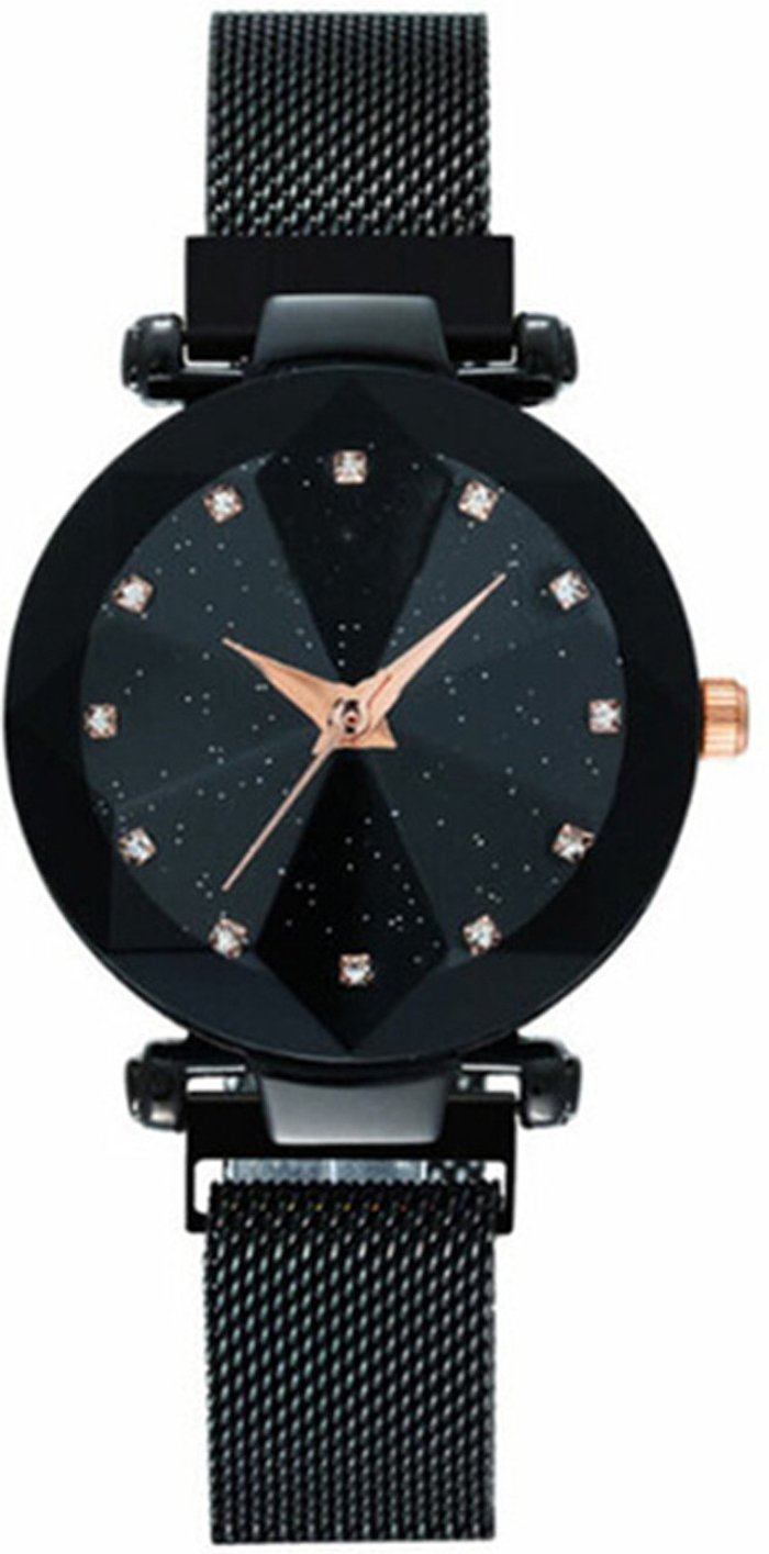 The Range | Women's Starry Quartz Watch with Mesh Strap - Black Women's Starry Quartz Watch with Mesh Strap - Black