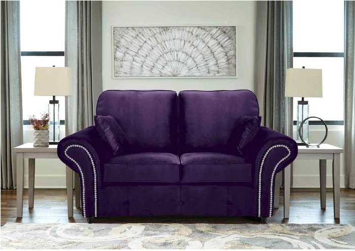 The Range | Simply Eleganza Oakana Luxury Plush Velvet 2 Seater Sofa - Purple Simply Eleganza Oakana Luxury Plush Velvet 2 Seater Sofa - Purple