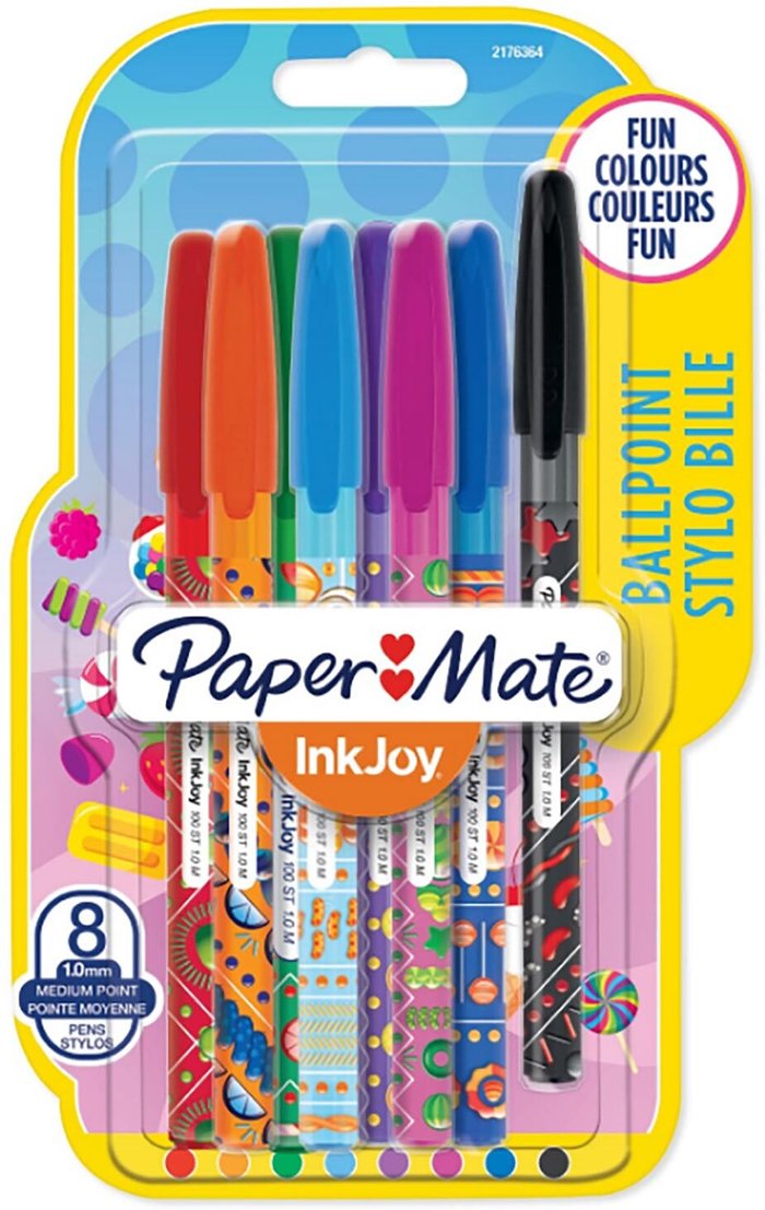 The Range | Papermate Pack of Eight Papermate InkJoy Candy Pop Ballpoint Pens Papermate Pack of Eight Papermate InkJoy Candy Pop Ballpoint Pens
