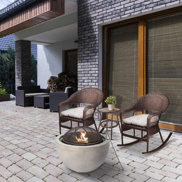 The Range | Teamson Home Teamson Home 30'' Round Wood Burning Fire Pit Teamson Home Teamson Home 30'' Round Wood Burning Fire Pit