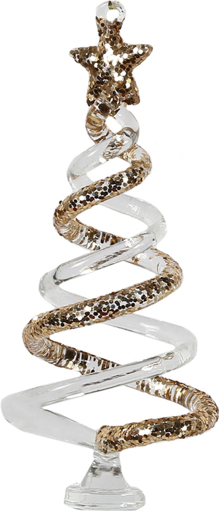 The Range | Once Upon a Christmas Gold Glitter Swirl Glass Tree - Gold Once Upon a Christmas Gold Glitter Swirl Glass Tree - Gold