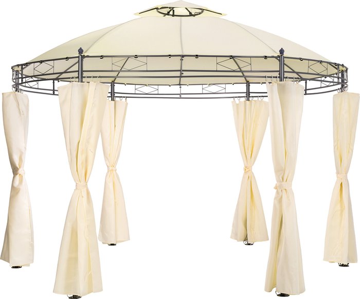 The Range | TECTAKE Tectake Luxury Gazebo 350 cm Siana Cream TECTAKE Tectake Luxury Gazebo 350 cm Siana Cream