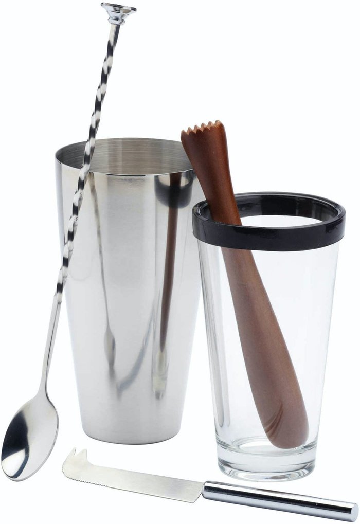 The Range | BarCraft BarCraft Four Piece Mojito Cocktail Set, Gift Boxed - Neutral BarCraft BarCraft Four Piece Mojito Cocktail Set, Gift Boxed - Neutral