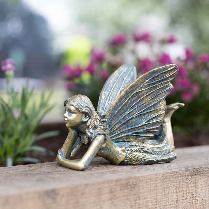 The Range | Garden Mile Laying Fairy Garden Ornament - Bronze Garden Mile Laying Fairy Garden Ornament - Bronze