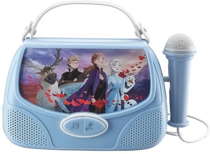 The Range | EKIDS Disney Frozen 2 Mini Boombox Karaoke - Blue EKIDS Disney Frozen 2 Mini Boombox Karaoke - Blue