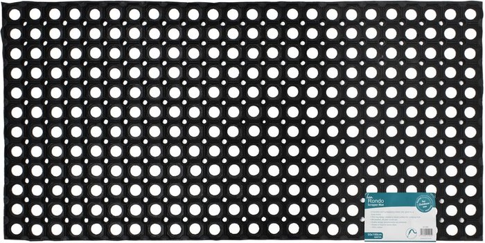 The Range | JVL JVL Contract Rondo Mat 50x100cm - Black JVL JVL Contract Rondo Mat 50x100cm - Black