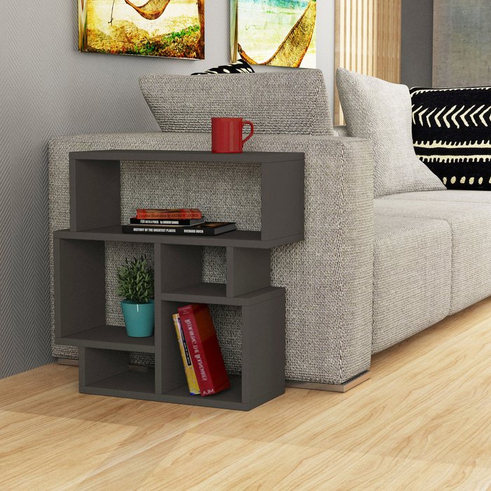 The Range | Decortie Karma Modern Side Table - Anthracite Grey / Anthracite Decortie Karma Modern Side Table - Anthracite Grey / Anthracite