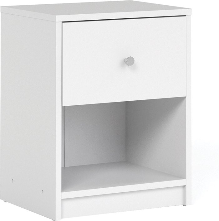The Range | Furniture To Go May 1-Drawer Bedside Table - White Furniture To Go May 1-Drawer Bedside Table - White