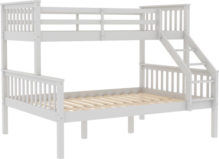 The Range | Milan Triple Sleeper Bunk Bed - White Milan Triple Sleeper Bunk Bed - White